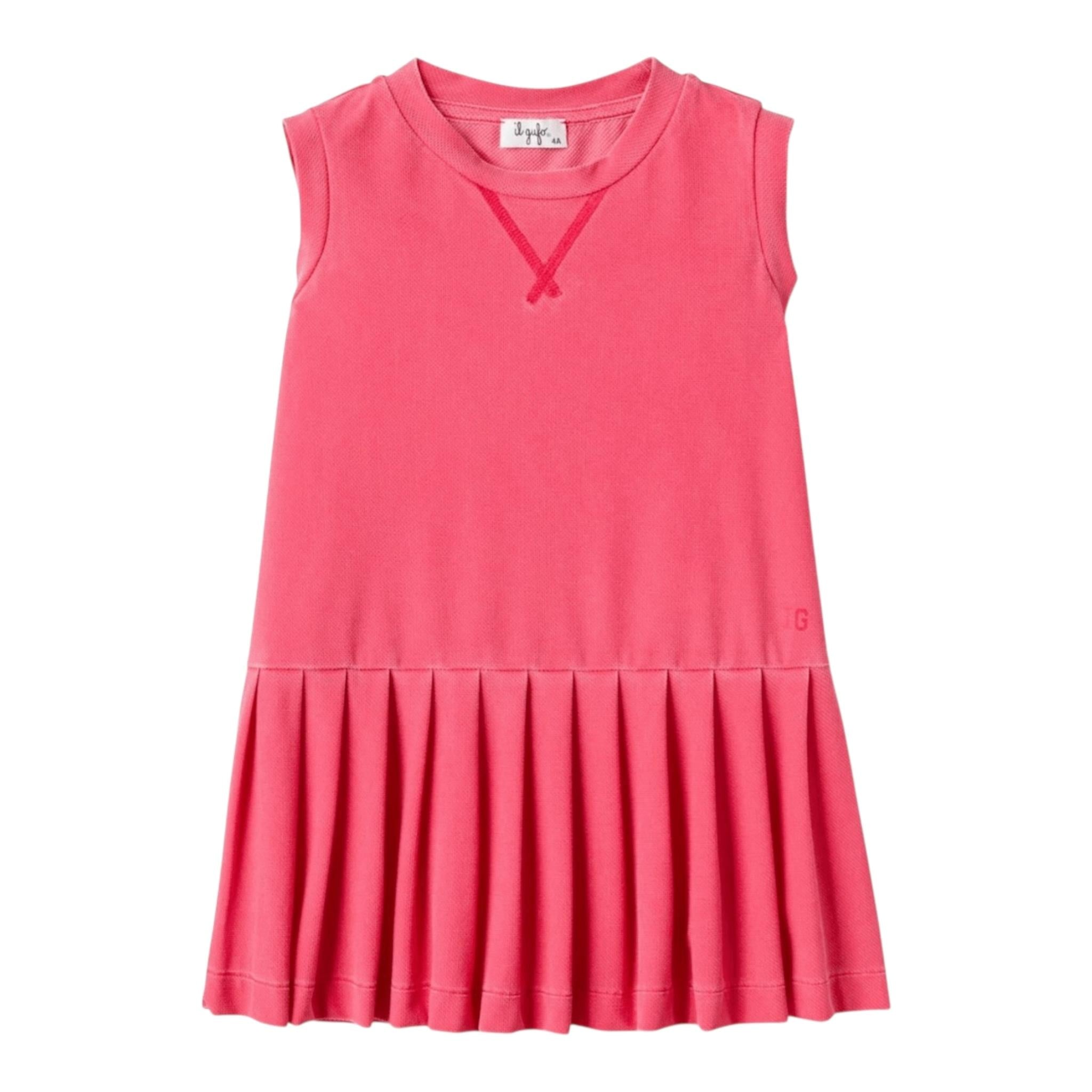 Il Gufo Abito Tinta Unita Giromanica per Neonata P25VA333N0107 ROSA IL GUFO 