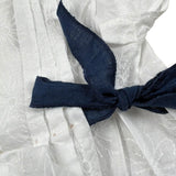 La Stupenderia Completo 2 Pezzi Camicia-Coulotte Bicolore per Neonata TBCT52X BIANCO/BLU LA STUPENDERIA 