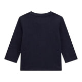 GUESS shirt girocollo tinta unita con stampa Blu per Neonato I4BI00I3Z13X BLU GUESS 