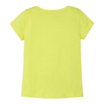 Mayoral T-Shirt Girocollo Tinta Unita con Stampa per Bambina 301432 VERDE MAYORAL 