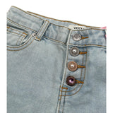 Vicolo Short In Denim Tinta Unita con Girovita Regolabile per Bambina 3146SD00241X AZZURRO VICOLO 