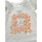 Miss Grant T-Shirt Girocollo tinta unita con Stampa In Contrasto Bianco per Bambina MG1336XXJ BIANCO MISS GRANT 