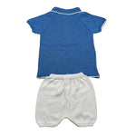 Juliana Completo 2 Pezzi Polo-Culotte per Neonato 25073 BLU JULIANA 