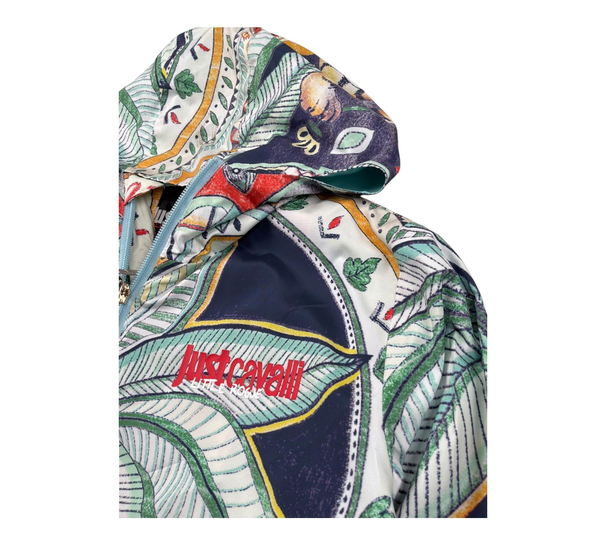 Just Cavalli Giubbino Stampa Fantasia con Cappuccio per Bambino JBP26181KW MULTICOLOR JUST CAVALLI 