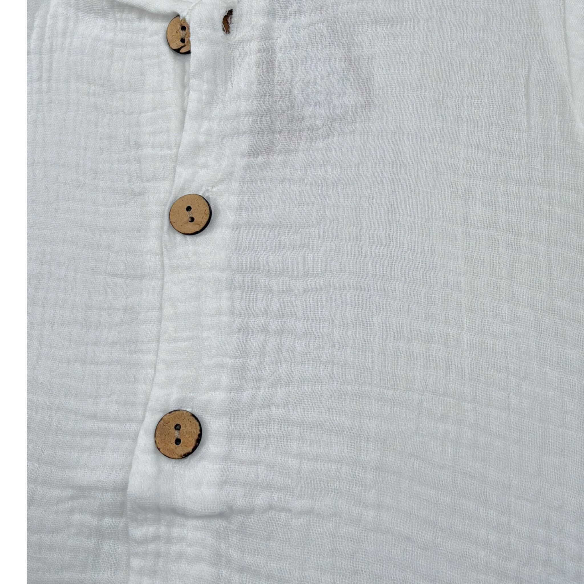 Calamaro Pagliaccetto Tinta Unita Mezza Manica per Neonato 32443X BIANCO CALAMARO 