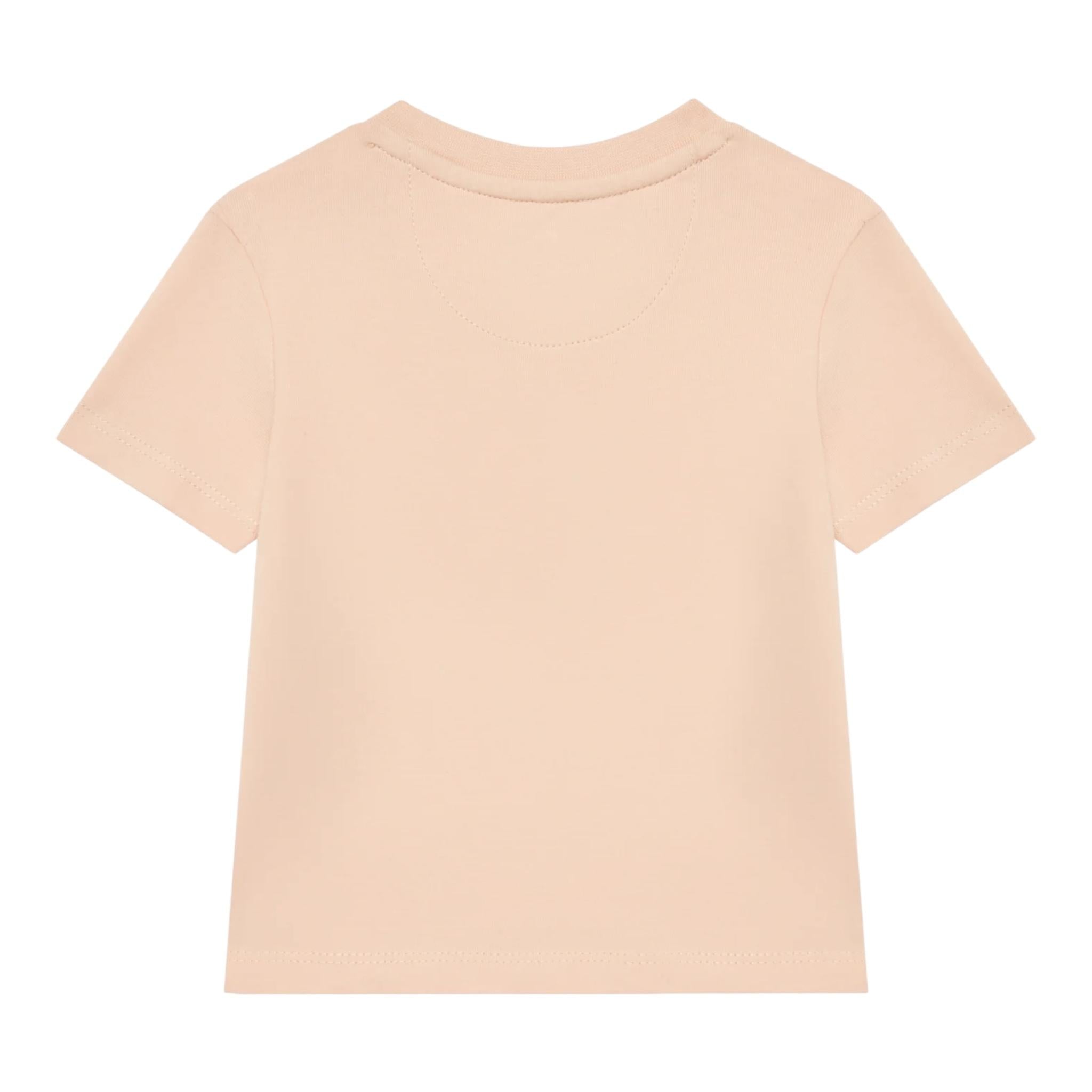 Calvin Klein T-Shirt Tinta Unita con Logo per Neonata IN0IN00001X ROSA CALVIN KLEIN 