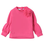 SARABANDA felpa chiusa girocollo tinta unita Rosa per Neonata 0A304 ROSA SARABANDA 