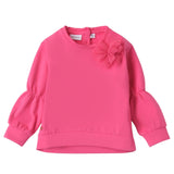 SARABANDA felpa chiusa girocollo tinta unita Rosa per Neonata 0A304 ROSA SARABANDA 