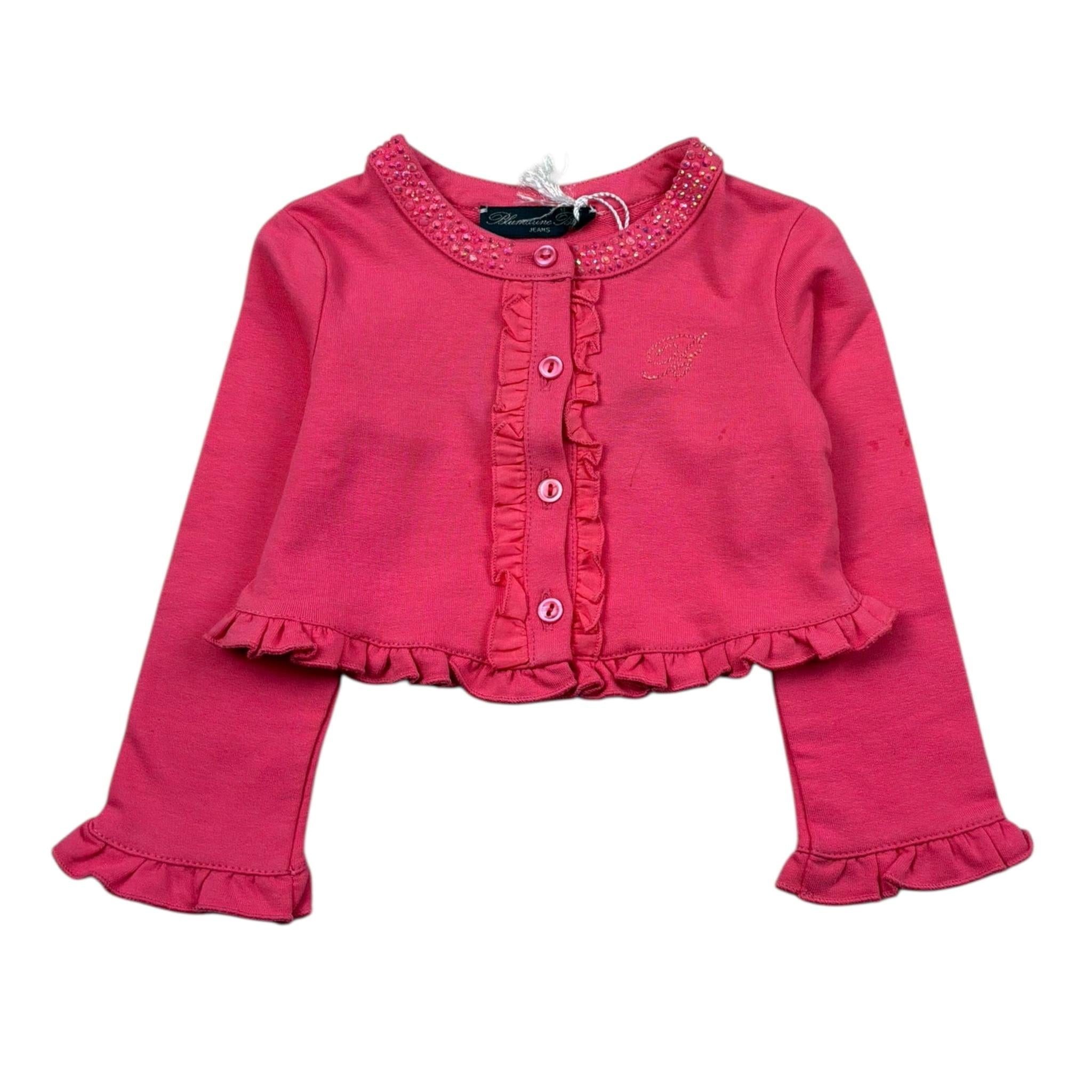 Miss Blumarine Coprispalle Tinta Unita con Brillantini per Neonata 40GFL53 ROSA MISS BLUMARINE 