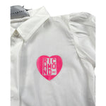 John Richmond Camicia Manica Lunga tinta unita con Logo Bianco per Neonata RIP24050CA BIANCO JOHN RICHMOND 
