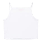 Diesel Canotta Bretelline Tinta Unita con Stampa Brillantinata per Bambina J02201X BIANCO DIESEL 