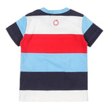 Trussardi T-Shirt Girocollo Tinta Unita con Stampa A Righe per Neonato TIP24063TS BIANCO TRUSSARDI 