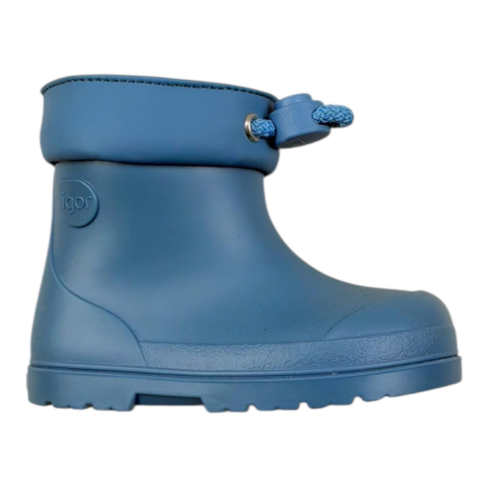 Igor Stivali Tinta Unita con Pelliccia Interna per Neonata W10305 BLU IGOR 