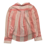 Manila Grace Camicia Manica Lunga Bicolore Fantasia A Righe Bianco/Rosa Per Bambina