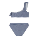Pepe Jeans Costume 2 Pezzi Top-Mutandina Fantasia A Righe per Bambina PGB10414 BIANCO/BLU PEPE JEANS 
