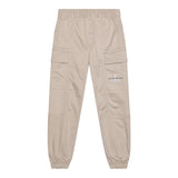 Calvin Klein Pantalone Tinta Unita con Elastico In Vita E Tasconi per Bambino IB0IB02270 BEIGE CALVIN KLEIN 