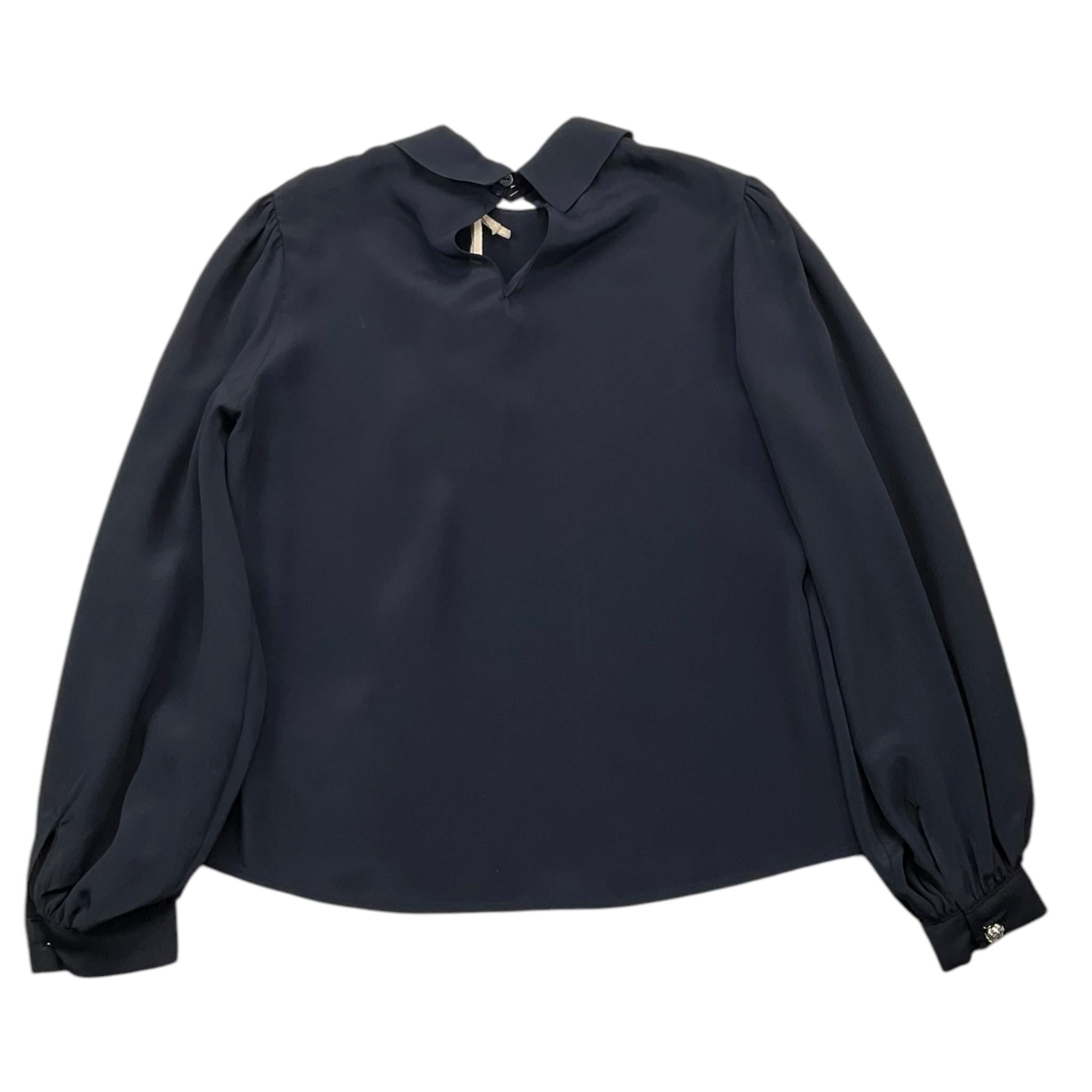 SIMONETTA camicia manica lunga tinta unita Blu per Bambina SV5A40 BLU SIMONETTA 