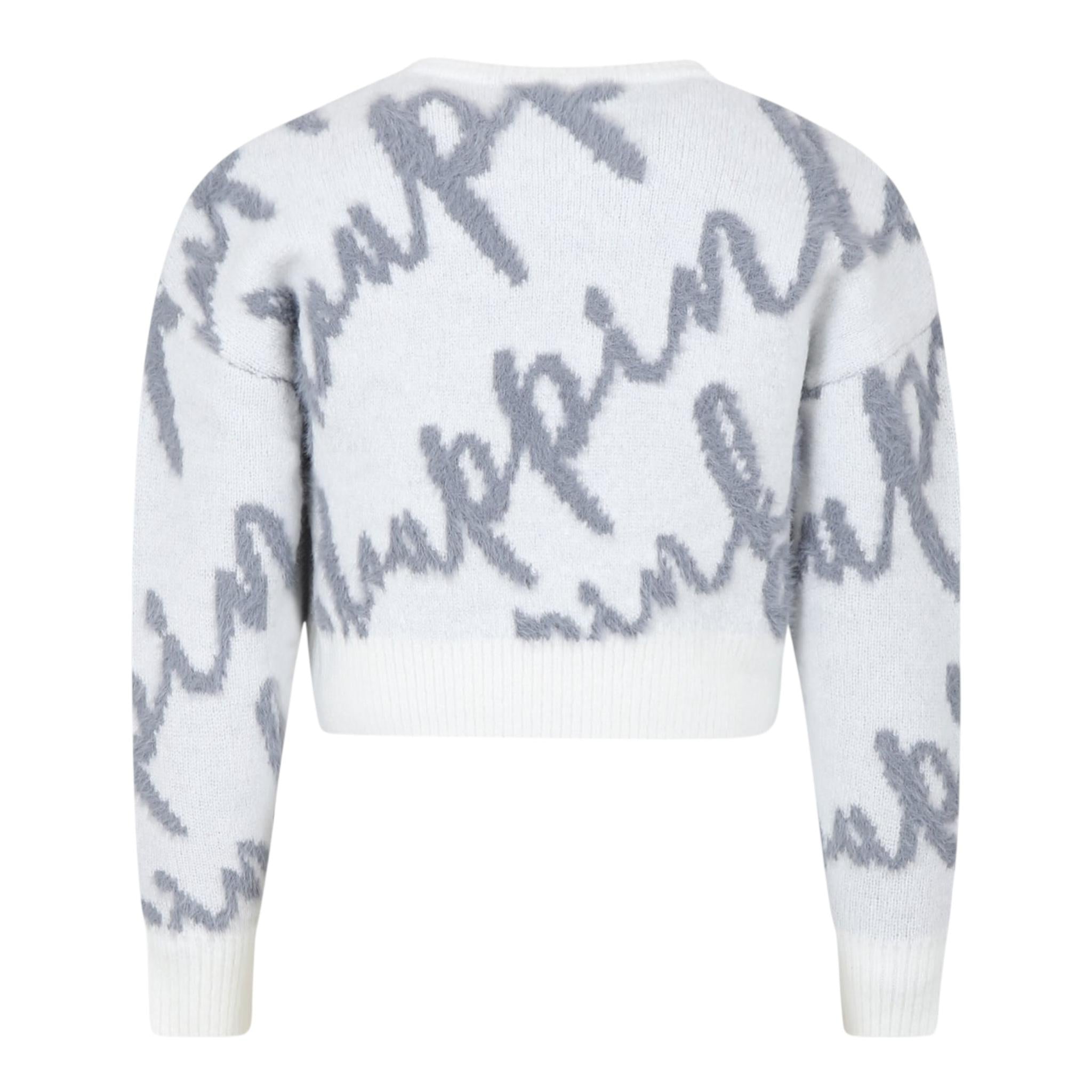 PINKO maglia girocollo tinta unita con stampa Bianco per Bambina F4PIBGJP123 BIANCO PINKO 