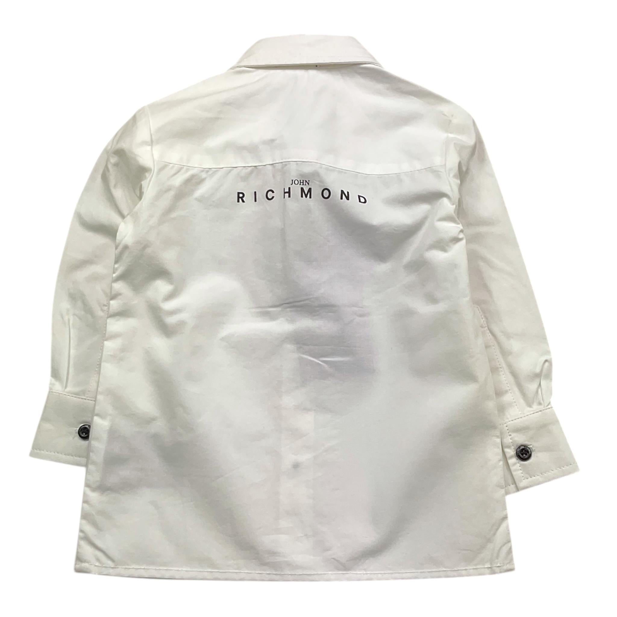 JOHN RICHMOND camicia tinta unita con stampa Bianco per Neonato RIA25102CA BIANCO JOHN RICHMOND 