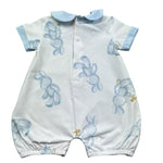 Le Bebe Pagliaccetto Mezza Manica Tinta Unita per Neonato LBB5255 BIANCO LE BEBE 