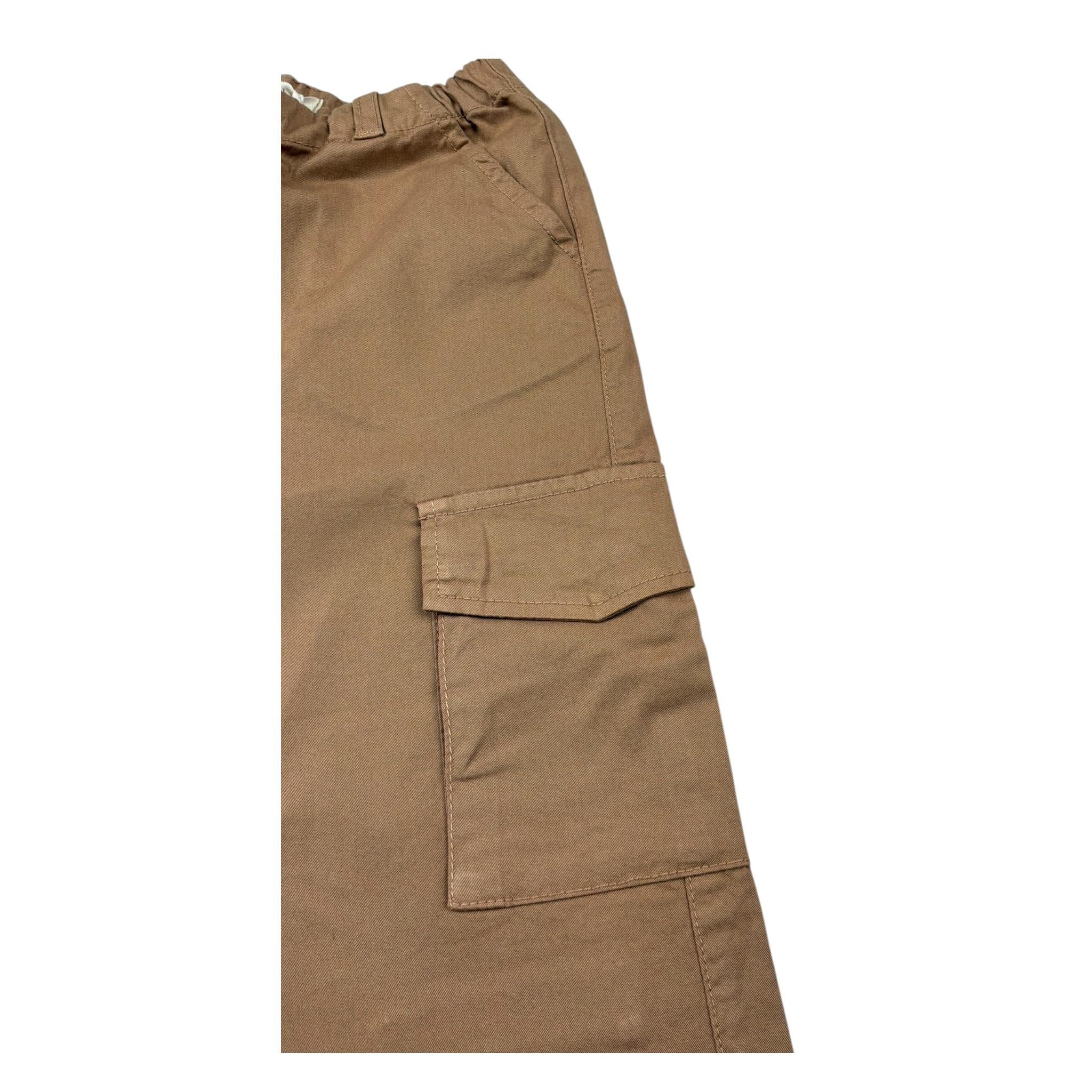 Zhoe & Tobiah Pantalone Tinta Unita con Elastico In Vita per Bambina J&P4FJ BEIGE ZHOE & TOBIAH 