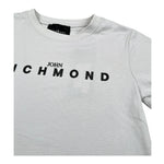John Richmond T-Shirt Girocollo Tinta Unita con Logo per Bambino RBP26008TS GRIGIO JOHN RICHMOND 