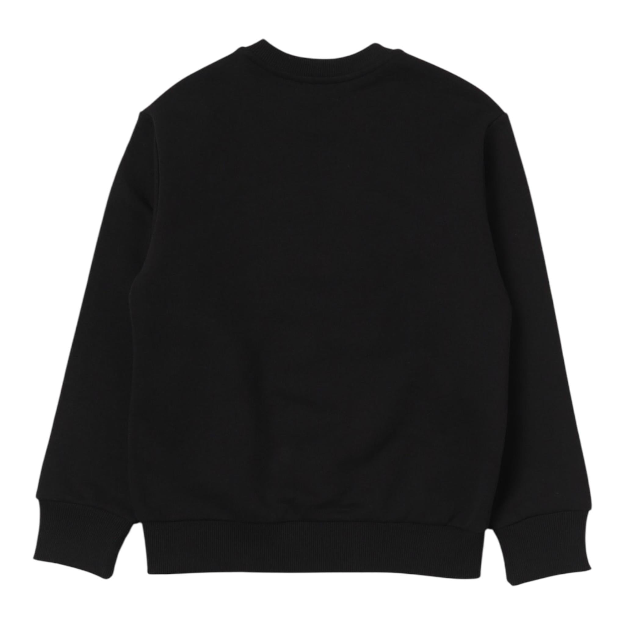 DIESEL felpa chiusa girocollo tinta unita con stampa Nero per Bambino J01787XXXX NERO DIESEL 