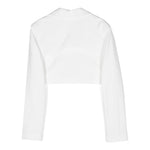 Elisabetta Franchi Giacca Tinta Unita Modello Crop per Bambina EFGC067 PANNA ELISABETTA FRANCHI 