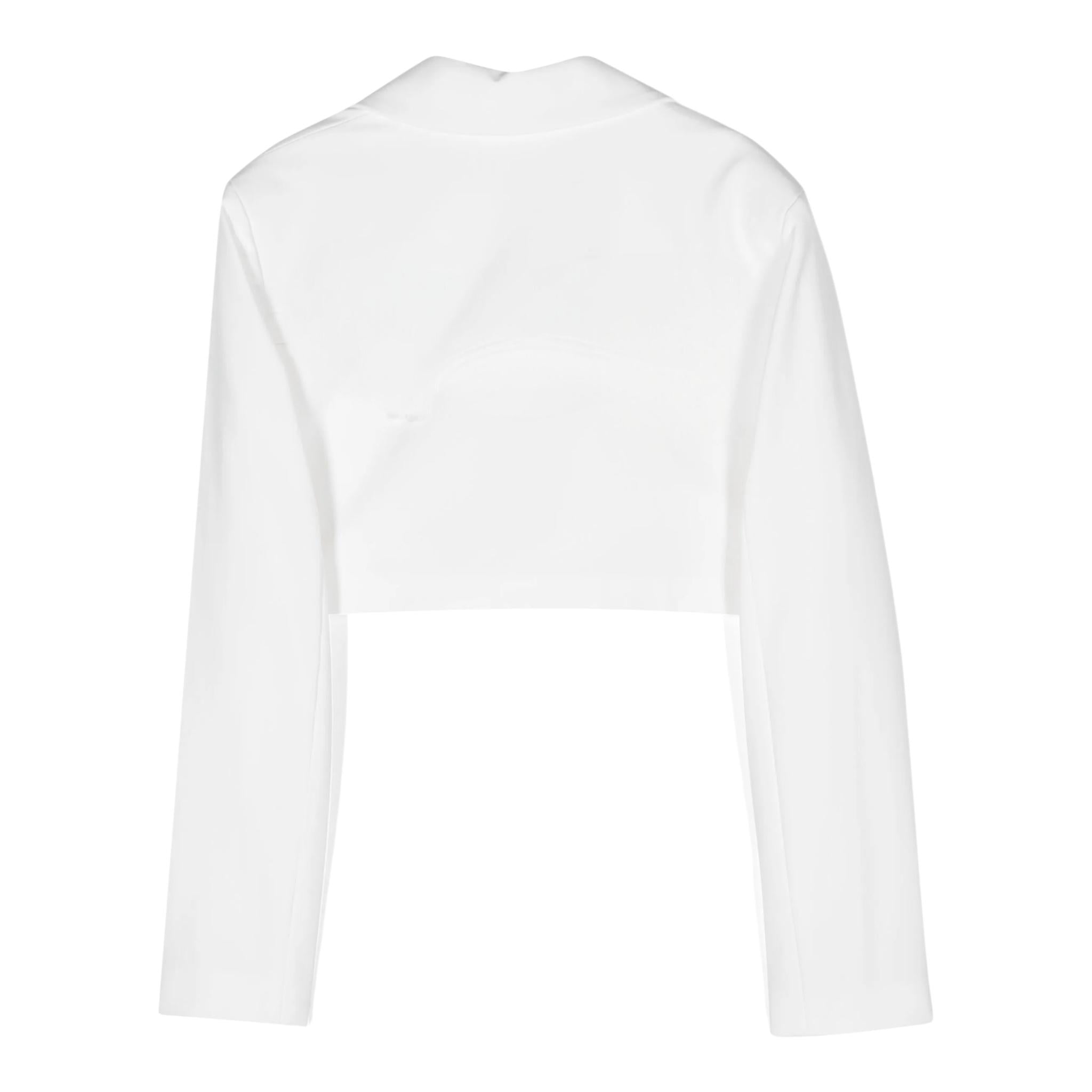 Elisabetta Franchi Giacca Tinta Unita Modello Crop per Bambina EFGC067 PANNA ELISABETTA FRANCHI 