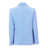 Twinset Giacca Tinta Unita con Bottoni per Bambina 251GJ2QNAX AZZURRO TWINSET 