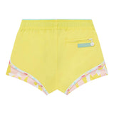 Stella Mccartney Short Tinta Unita Con Profili In Contrasto Giallo Per Bambina