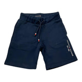 Tommy Hilfiger Bermuda Felpa Tinta Unita con Logo per Bambino KB0KB09667 BLU TOMMY HILFIGER 
