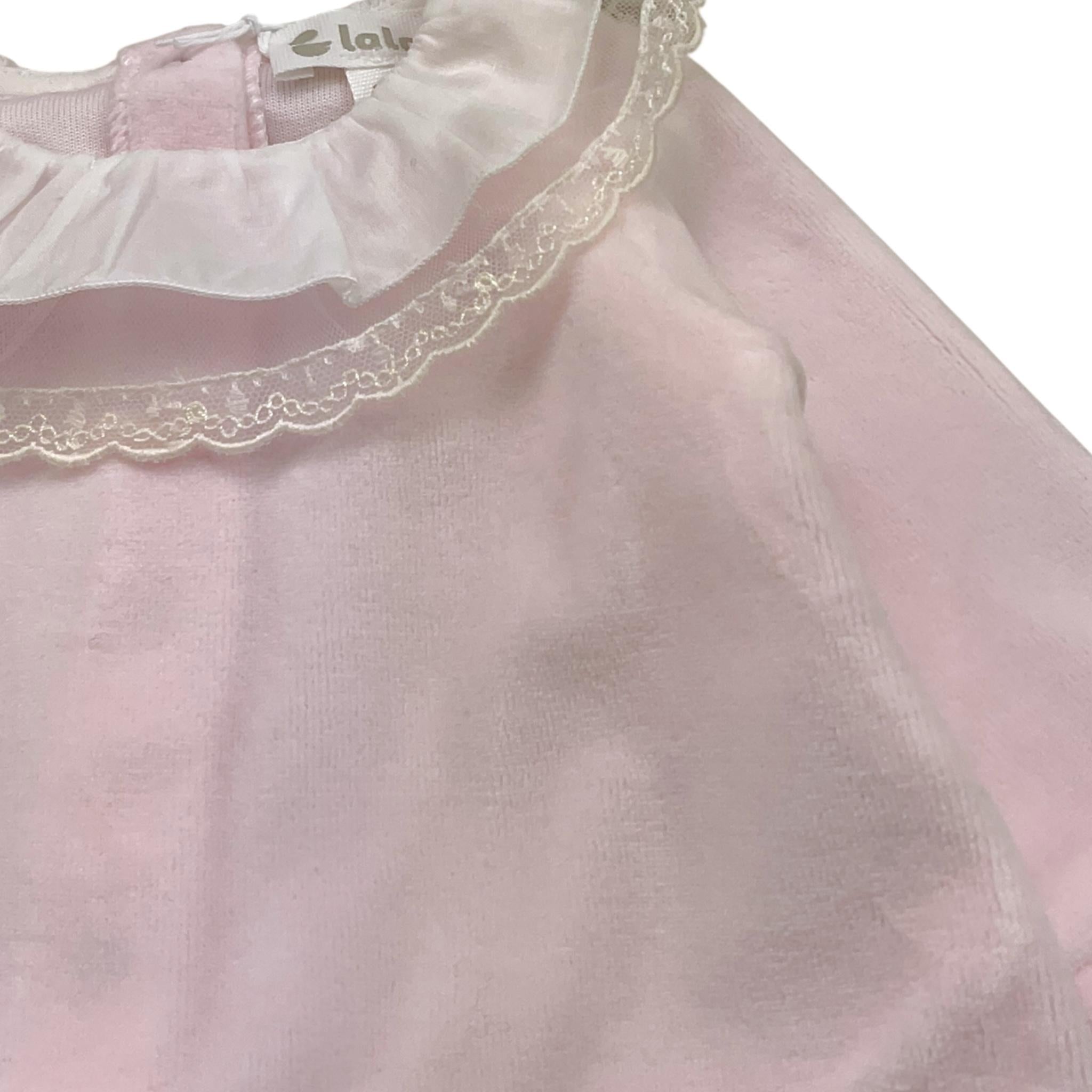 LALALU' completo 2pz maglia-ghettina tinta unita Rosa per Neonata CPL06N ROSA LALALU' 
