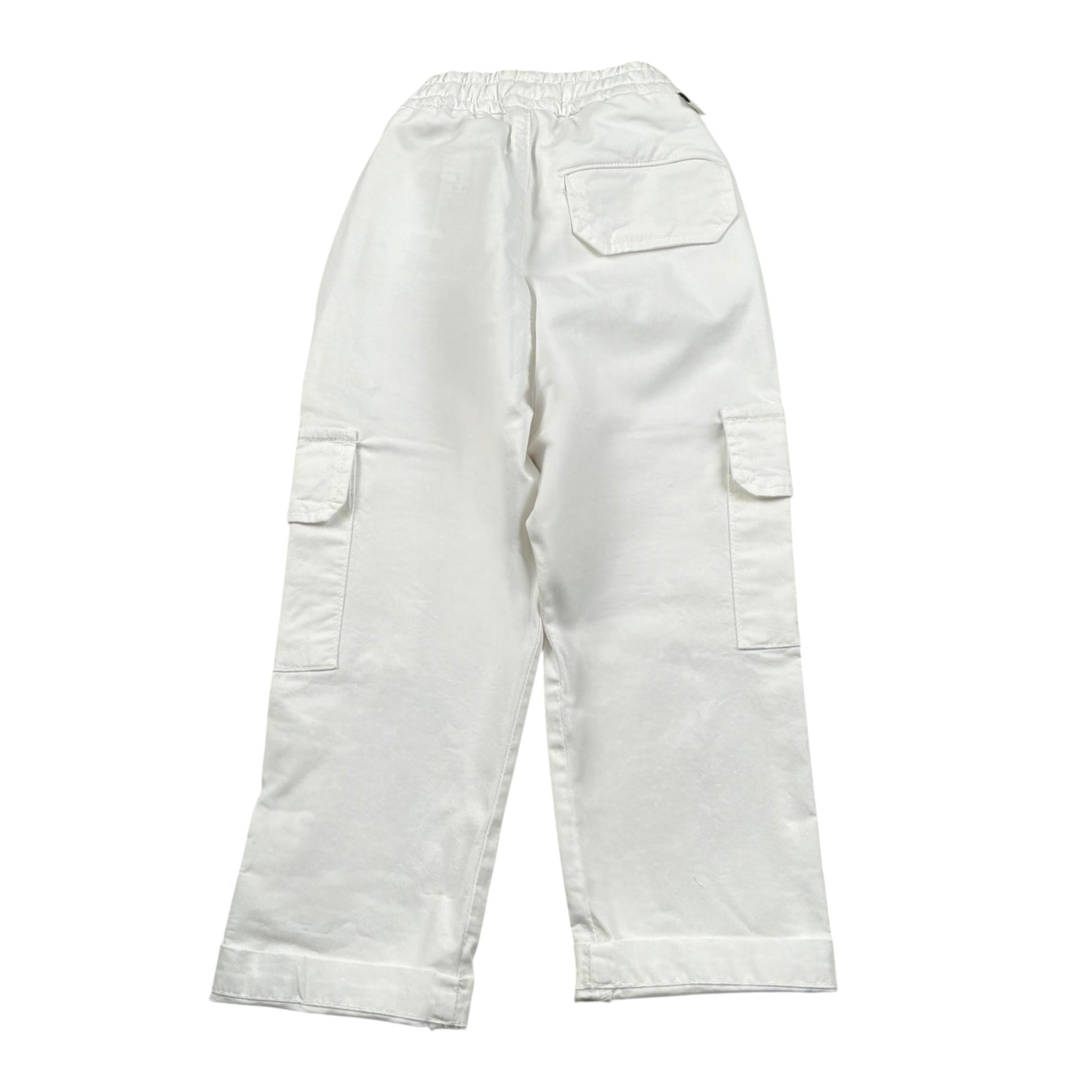 Paolo Pecora Pantalone Tinta Unita con Elastico In Vita per Neonato PP3996XX BIANCO PAOLO PECORA 