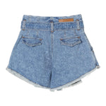 Philosophy Short In Denim Tinta Unita con Stampa per Bambina I9E405 AZZURRO PHILOSOPHY 