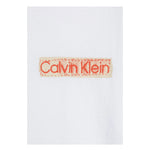 Calvin Klein T-Shirt Girocollo Tinta Unita con Logo per Bambino IB0IB02451 BIANCO CALVIN KLEIN 
