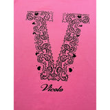 Vicolo T-Shirt Girocollo tinta unita con Stampa Rosa per Bambina 3146M0817 ROSA VICOLO 