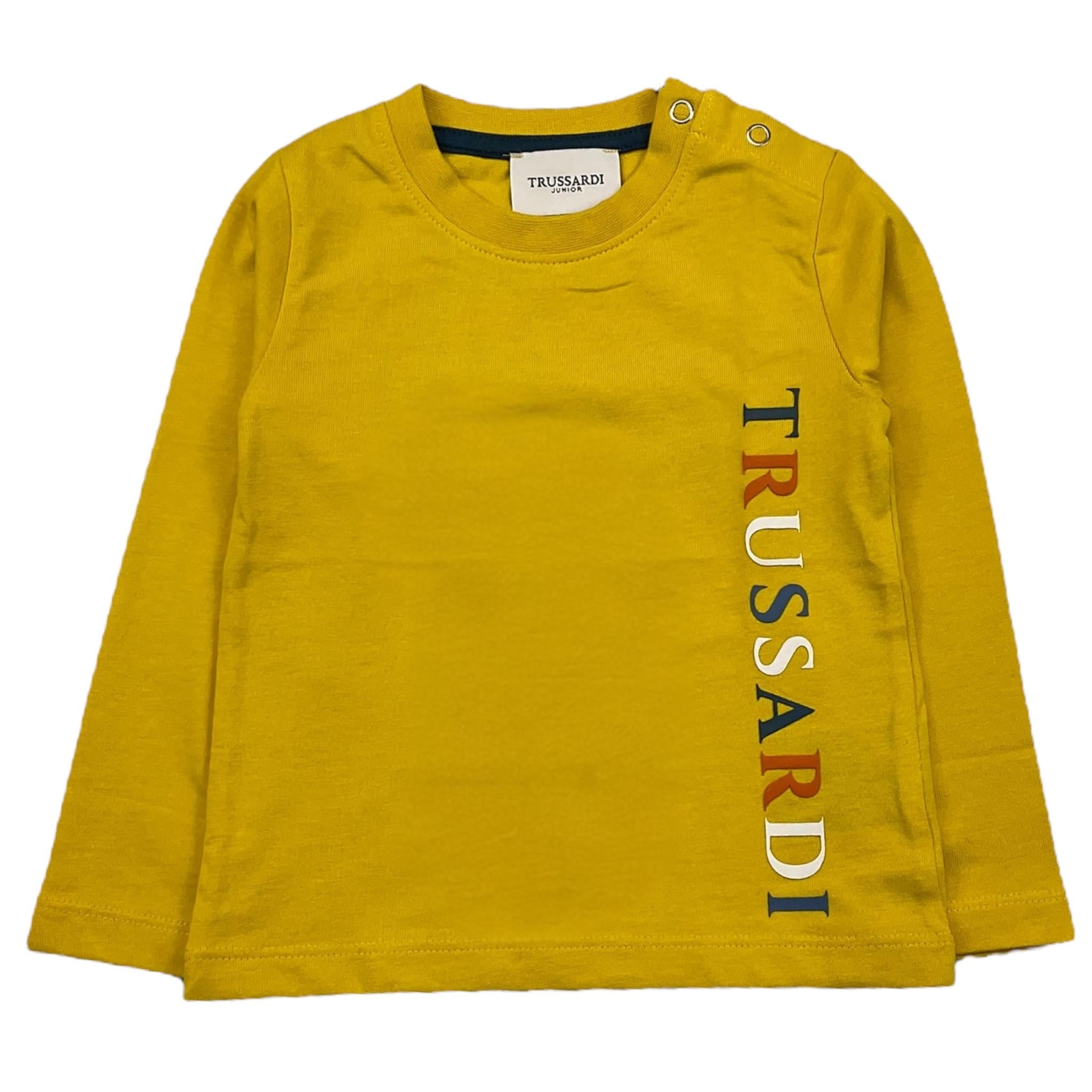 TRUSSARDI shirt girocollo tinta unita Giallo per Neonato TIA23141TSN GIALLO TRUSSARDI 
