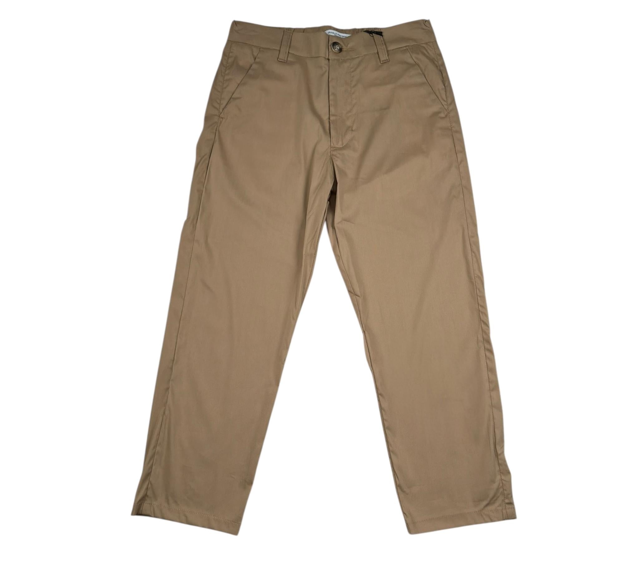 Paolo Pecora Pantalonetinta Unita con Elastico In Vita per Bambino PP4314 BEIGE PAOLO PECORA 
