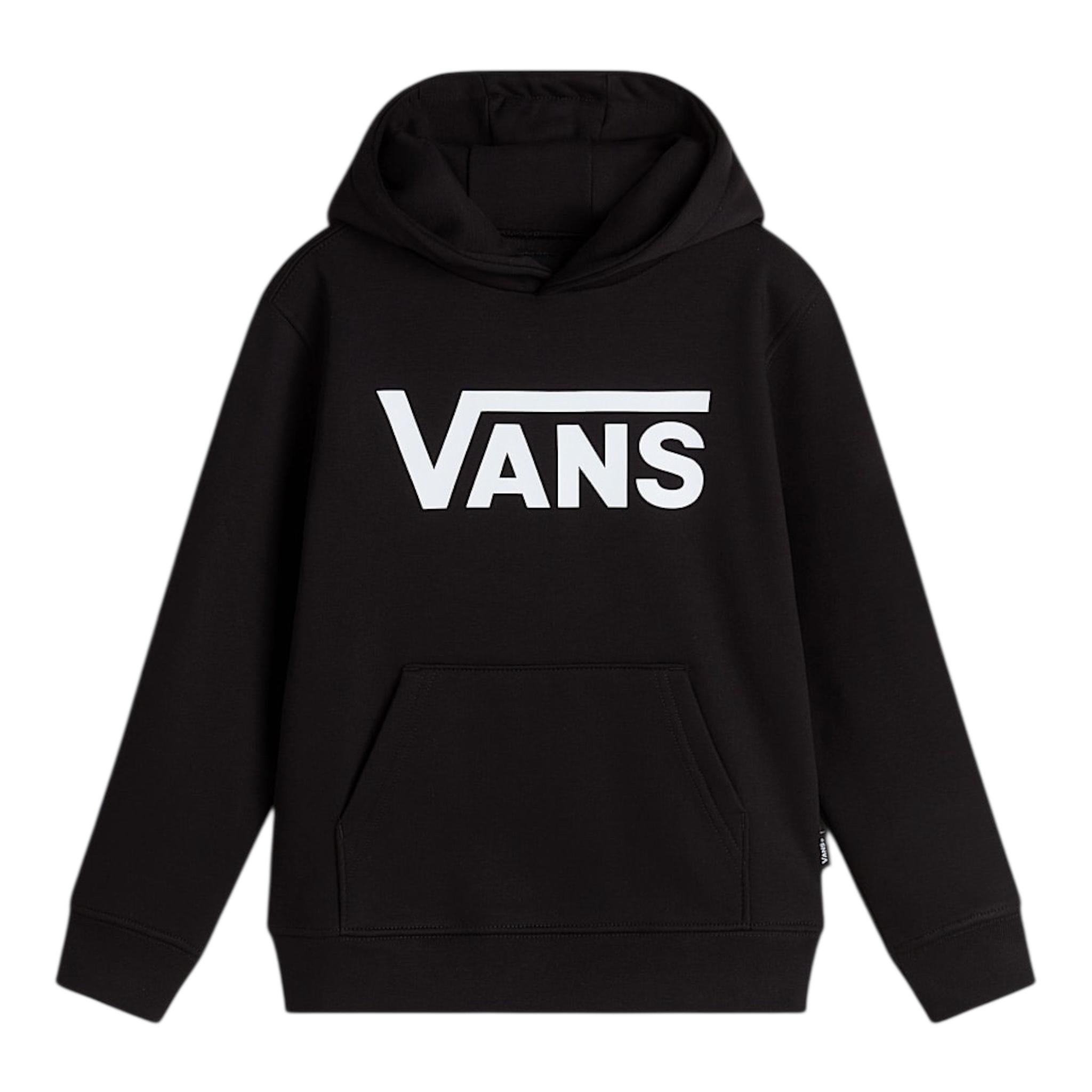 VANS felpa chiusa con cappuccio e stampa logo Nero per Bambino VN000JBMBLK1 NERO VANS 