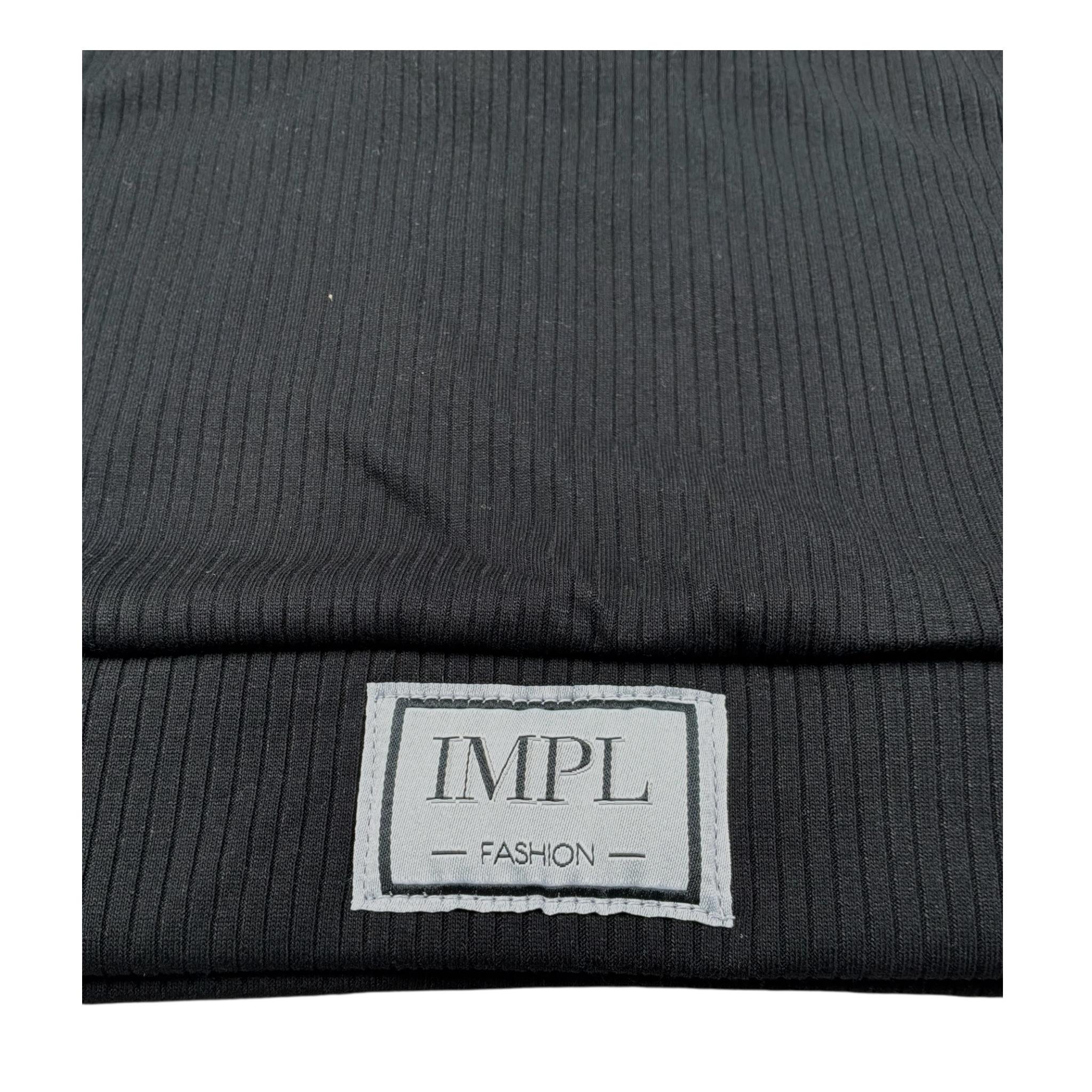 Imperial Top Giromanica Tinta Unita con Logo per Bambina M23070G75 NERO IMPERIAL 