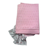 Le Bebe Coperta Tinta Unita con Fiocco per Neonata LBG6222 ROSA LE BEBE 