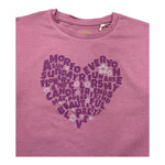 LOSAN shirt girocollo tinta unita con stampa Rosa per Bambina 51032941649018 ROSA LOSAN 