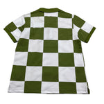 Sun68 Polo Mezza Manica Bicolore con Fantasia per Bambino CPA35329 BIANCO/VERDE SUN68 