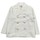 Il Gufo Giacca Tinta Unita Doppiopetto per Neonato PATGF402EM109 PANNA IL GUFO 