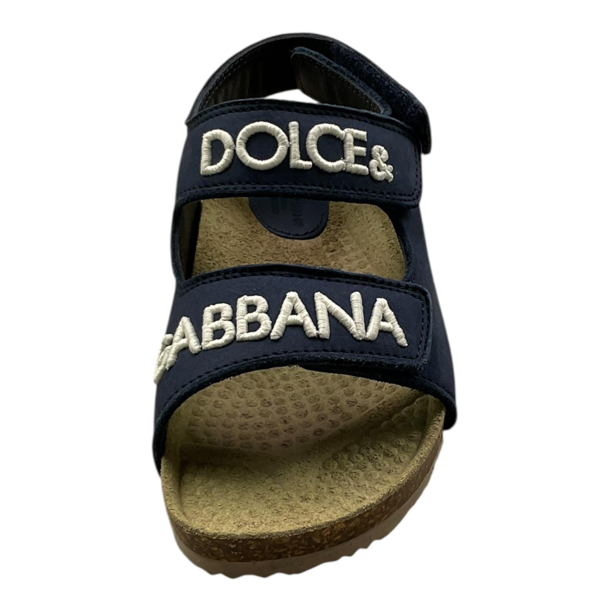 Dolce & Gabbana Sandali Tinta Unita con Strappi per Bambino DA5200 BLU DOLCE & GABBANA 