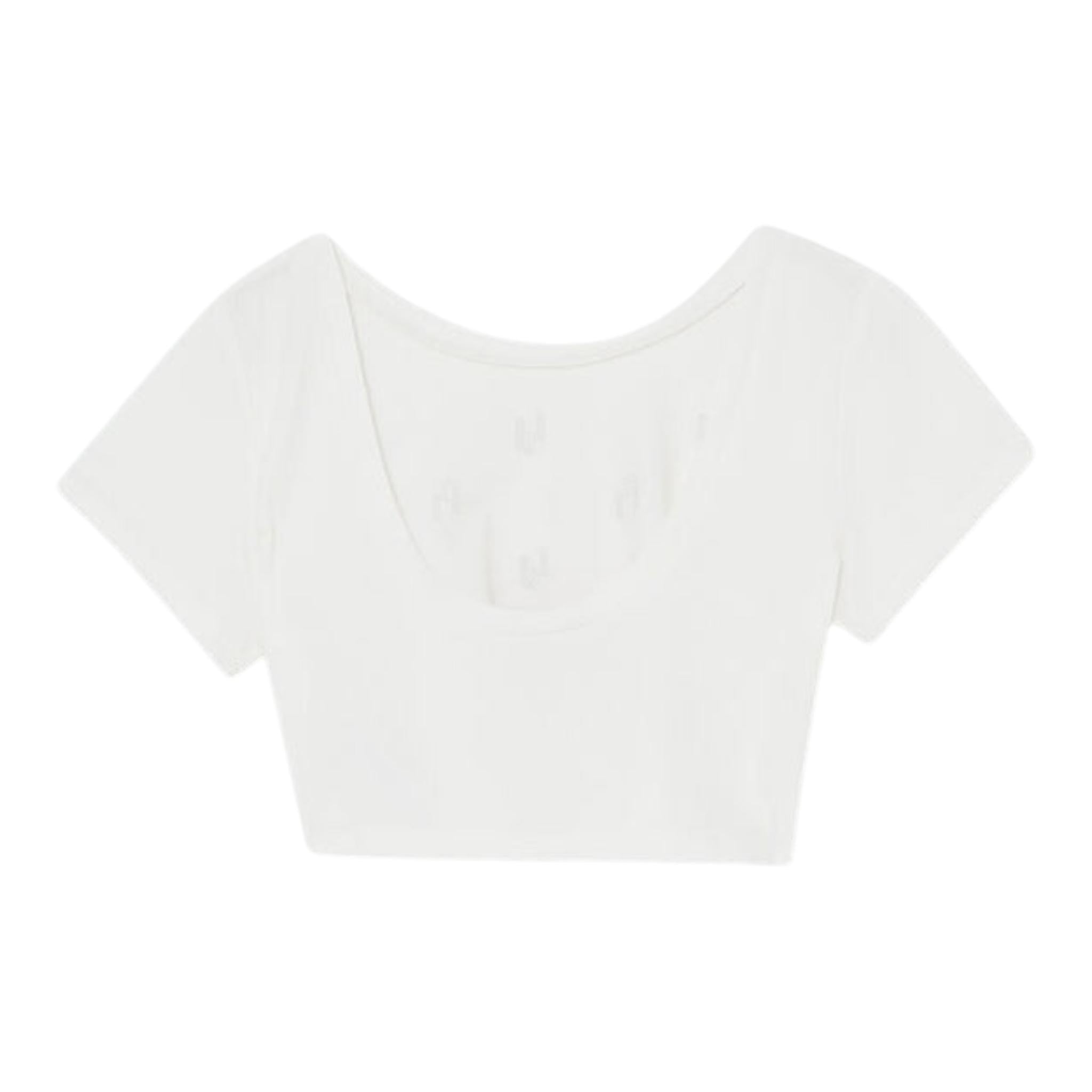Liu Jo T-Shirt Girocollo Tinta Unita con Stampa Logo per Bambina GA5159X BIANCO LIU JO 