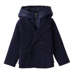 SARABANDA cappotto tinta unita con zip e cappuccio Blu per Neonato 0A284N BLU SARABANDA 