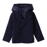 SARABANDA cappotto tinta unita con zip e cappuccio Blu per Neonato 0A284N BLU SARABANDA 