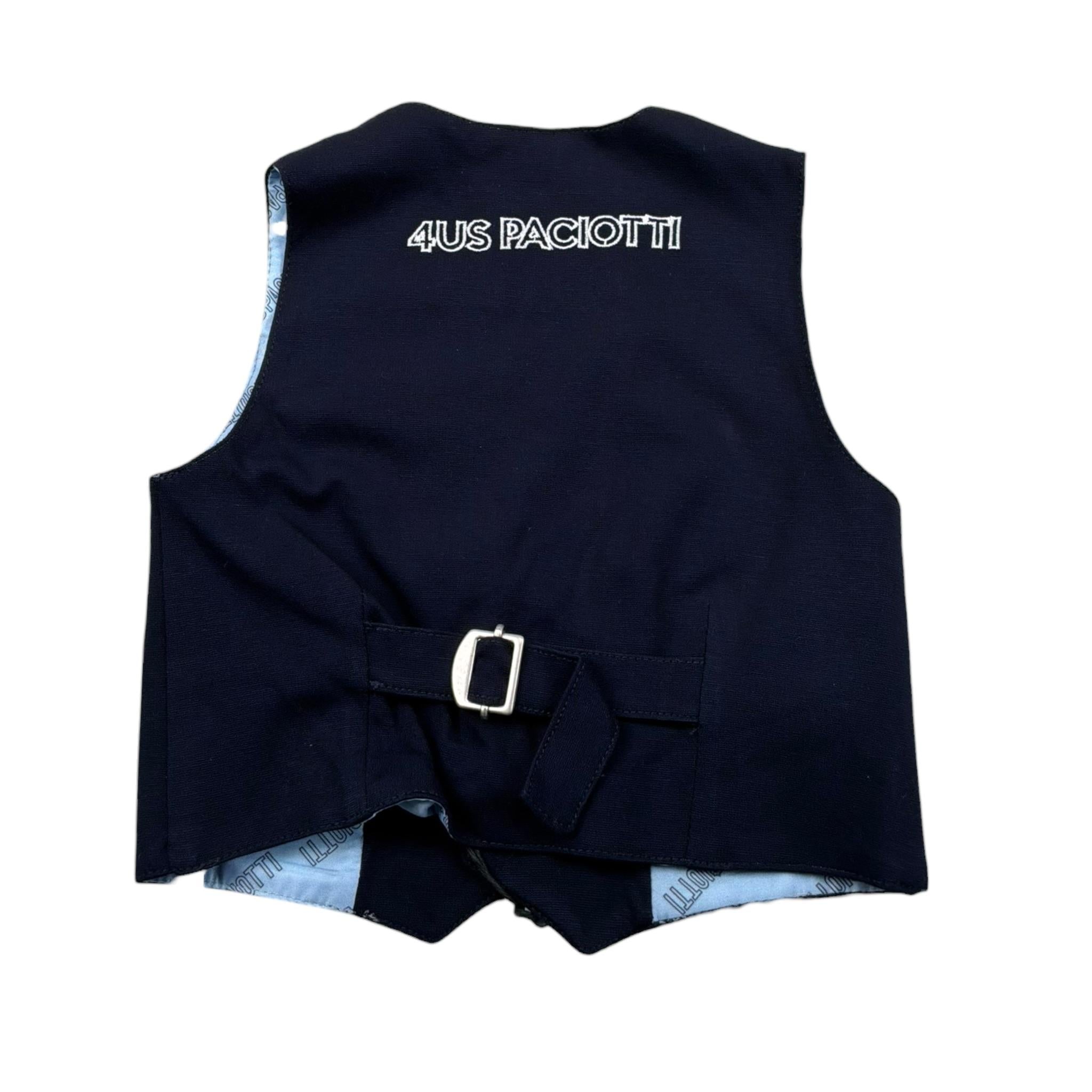 Cesare Paciotti Gilet Tinta Unita con Bottoni per Neonato GLP1126B BLU CESARE PACIOTTI 